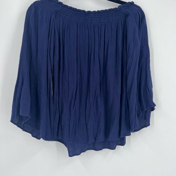 Lilly Pulitzer Nita Off The Shoulder Top Navy studded embellished blouse XS‎ - Picture 10 of 12